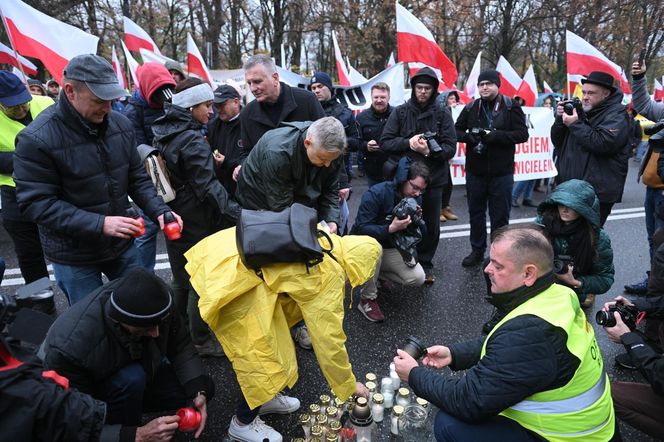 Protest plantatorów tytoniu w Warszawie (3.11.2025)