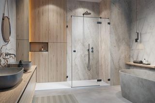 Nowoczesna łazienka z prysznicem