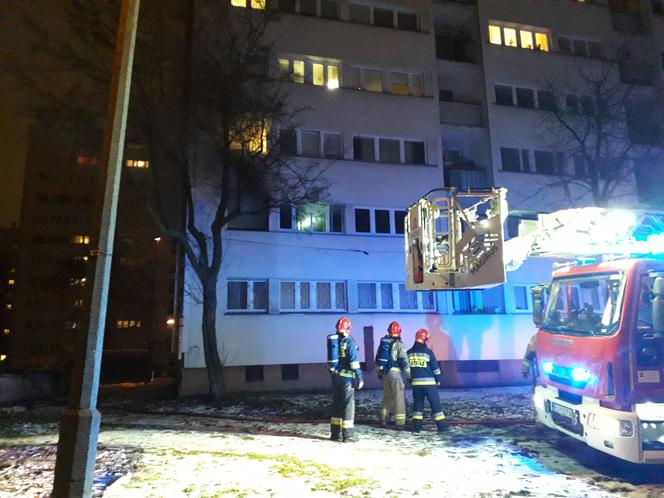 Pożar na Waryńskiego w Łodzi