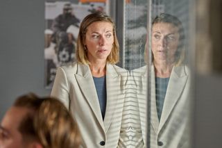 Na Wspólnej odc. 3937. Patrycja (Anita Jancia-Prokopowicz), jej syn Oskar (Mateusz Baranowski)