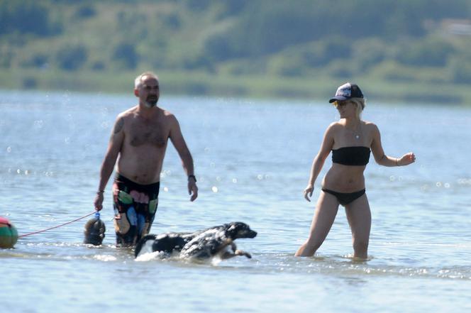 Patrycja Markowska  na skuterze 