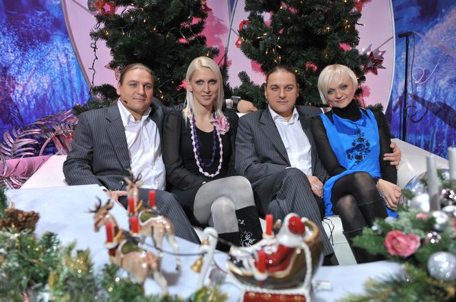 Paweł, Kasia, Łukasz i Edyta Golcowie w 2009 roku