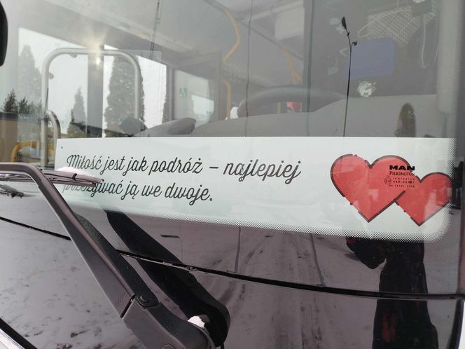 "Zakochany autobus" linii nr 18 można spotkać na ulicach Siedlec tylko w walentynki 2025!