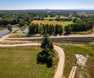 Plac budowy S1 Oświęcim - Dankowice w sierpniu 2024