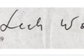 Tak zmieniał się podpis Wałęsy