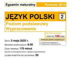 Matura 2025 - język polski
