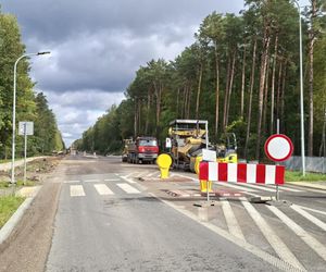 Remont drogi Tychów Stary - Starachowice (październik 2025)