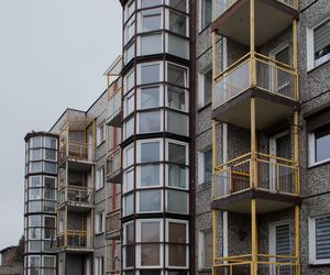 Blok przy Fredry 7 w Katowicach przed termomodernizacją