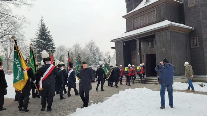 Pogrzeb górnika z kopalni Bielszowice