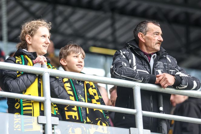Kibice na meczu GKS Katowice - Lech Poznań