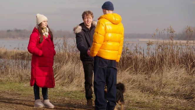 	M jak miłość odc. 1861. Basia (Karina Woźniak), Kacper (Bartosz Ziewiec), Michał (Igor Pawłowski)