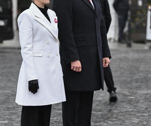 Marta Nawrocka w czasie obchodów Narodowego Święta Niepodległości