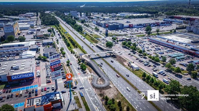 Nowa kładka nad ul. Struga
