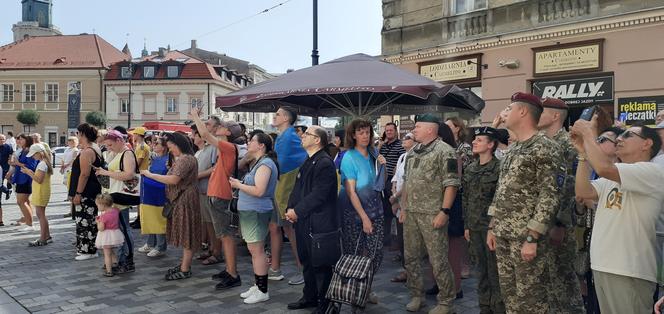 Żółto niebieskie flagi w Lublinie. Tak świętowaliśmy Dzień Niepodległości Ukrainy  [GALERIA] 