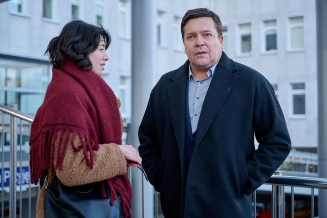 Na Wspólnej odc. 3997. Klaudia (Justyna Karłowska), Michał (Robert Kudelski)