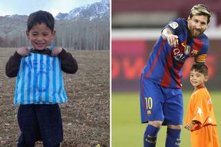 Leo Messi i jego młody kibic z Afganistanu, Murtaza Ahmadi