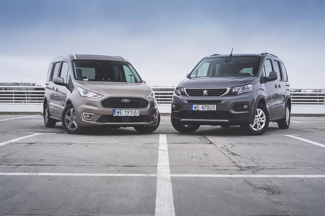 TEST porównawczy - Peugeot Rifter Allure 1.5 D 130 KM MT6 vs. Ford Turneo Connect Titanium 1.5 D 120 KM AT8: dwa przepisy na kombivana