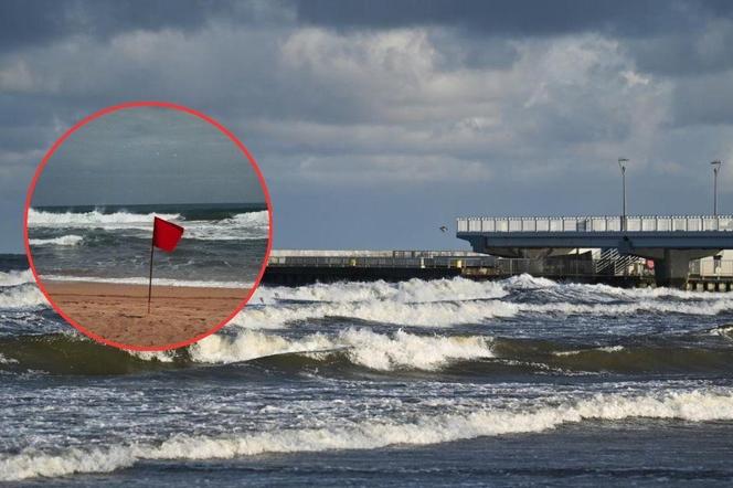 Mielno: mężczyzna porwany przez falę. Trwają poszukiwania