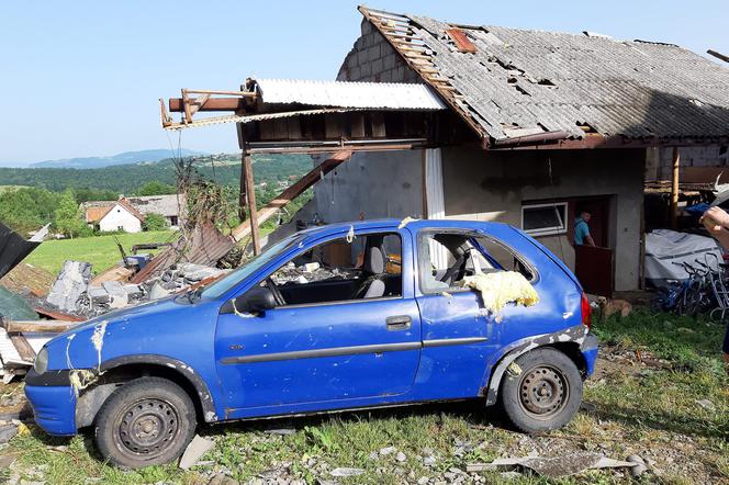 Trąba powietrzna w trzy minuty rozniosła wieś