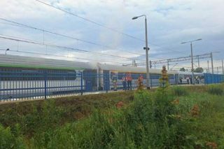Rawicz. Pożar pociągu Intercity. Ewakuacja 60 pasażerów
