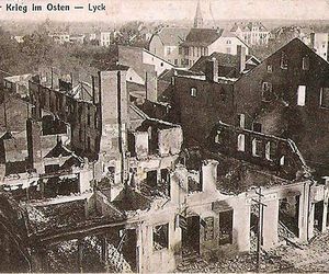 Ełk na zdjęciach z I wojny światowej. Miasto było całkowicie zniszczone