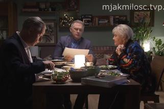 M jak miłość. Barbara (Teresa Lipowska), Artur Rogowski (Robert Moskwa), Nieśpielak (Zbigniew Suszyński)