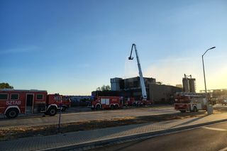 Pożar hali w Szczecinie