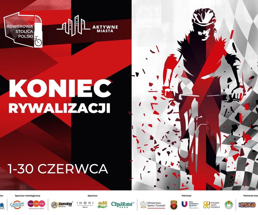 Rywalizacja o Puchar Rowerowej Stolicy Polski 2025 - plakat wydarzenia