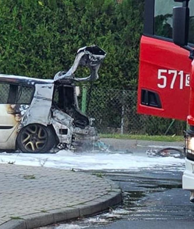 Pożar samochodu w Rudzie Śląskiej