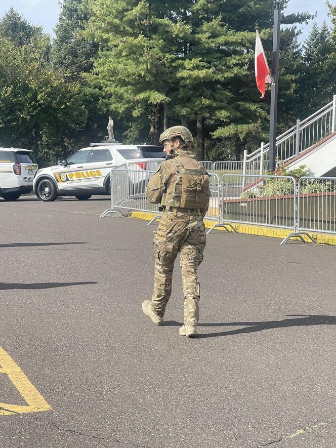 Karol Nawrocki z małżonką w USA. Tak przyjęto ich w Doleystown