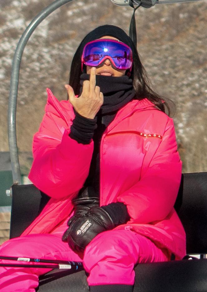 Kim Kardashian w górach