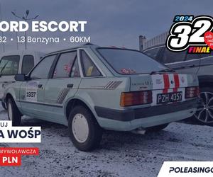 Kultowy Ford Escort z 1982 roku z autografem Jurka Owsiaka na WOŚP 2024