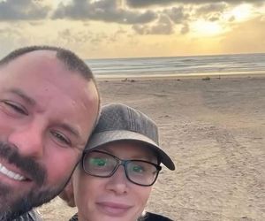 Ewa Gawryluk z mężem Piotrem Domanieckim