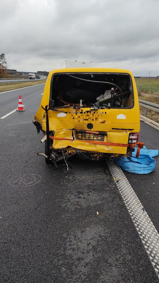 Zderzenie dwóch busów na S5 koło Wilkowic. Jedna osoba poszkodowana