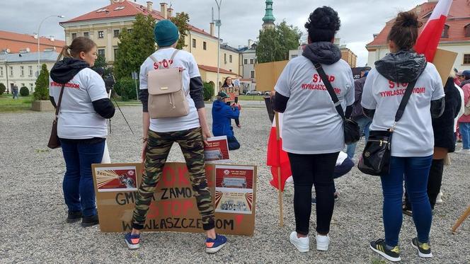 Protest przeciw CPK w Zamościu