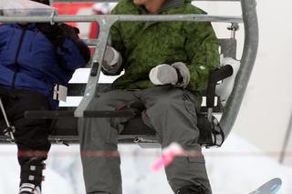 Ashton Kutcher na snowboardzie