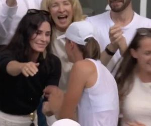 Iga Świątek, Courteney Cox