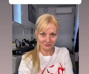 Katarzyna Kołeczek bez makijażu przed spektaklem w Och-Teatr