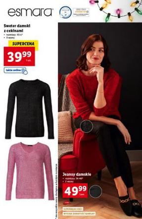 Sweter damski z cekinami 39,99 zł/ 1 szt