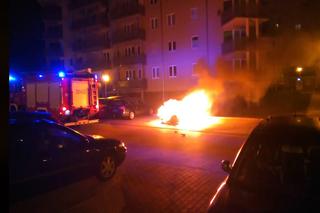Auto spłonęło na Górczynie w Gorzowie [ZDJĘCIA]