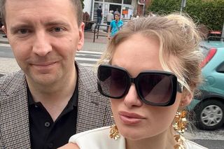 Łukasz Schreiber z żoną Weroniką