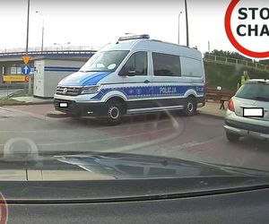 Niebezpieczna sytuacja na drodze ekspresowej S5 w Białych Błotach (woj. kujawsko-pomorskie)