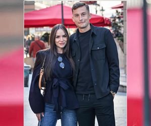 Bartłomiej Wdowik z dziewczyną 