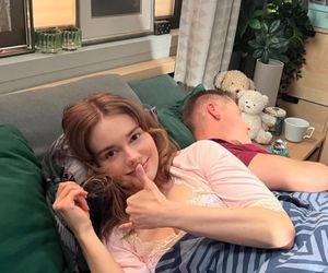 M jak miłość. Paweł (Rafał Mroczek), Franka (Dominika Kachlik)