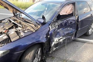 Lisia Góra. Zderzenia motocykla z osobówką na drodze krajowej na 73