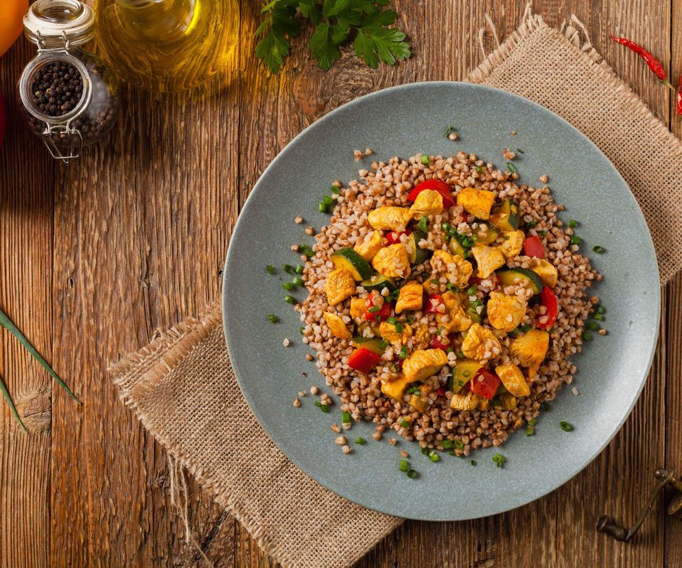 kaszotto z kurczakiem i warzywami