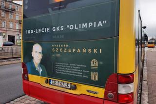 Legendy Olimpii Grudziądz na miejskich autobusach. Mamy listę nazwisk 