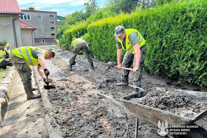 Na Warmii i Mazurach trwa sprzątanie po ulewach