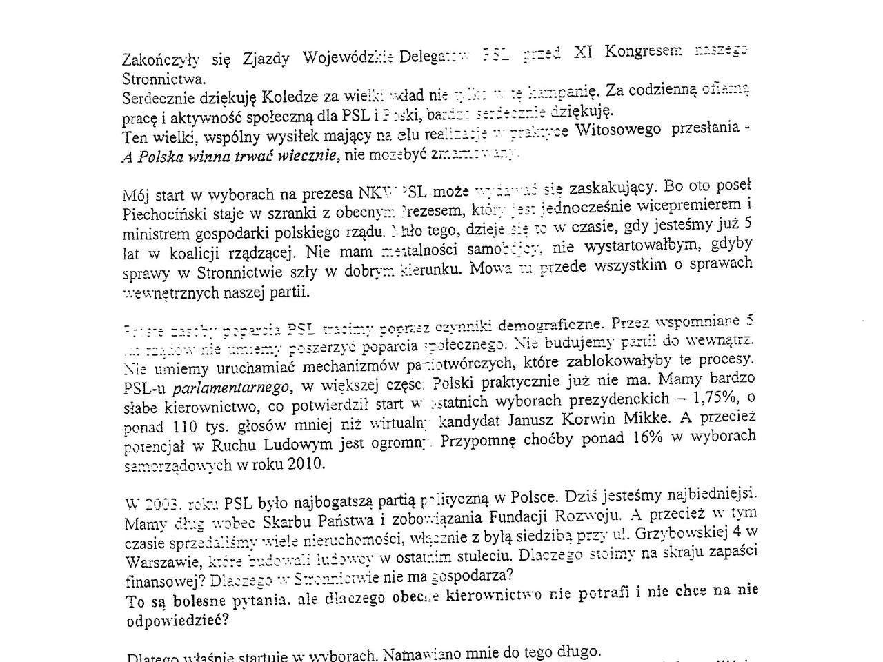 TAJNY LIST PIECHOCIŃSKIEGO - tylko na Se.pl! ZOBACZ ZDJĘCIA