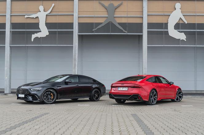 Audi RS7 Sportback 4.0 TFSI V8 vs. Mercedes-AMG GT 4-Door Coupe 63 S 4MATIC+